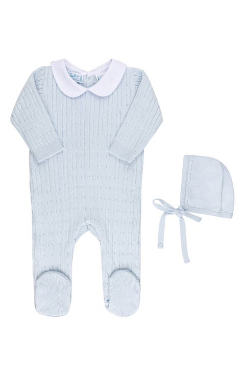 Peter Pan Cotton Footie & Hat Set (Baby)