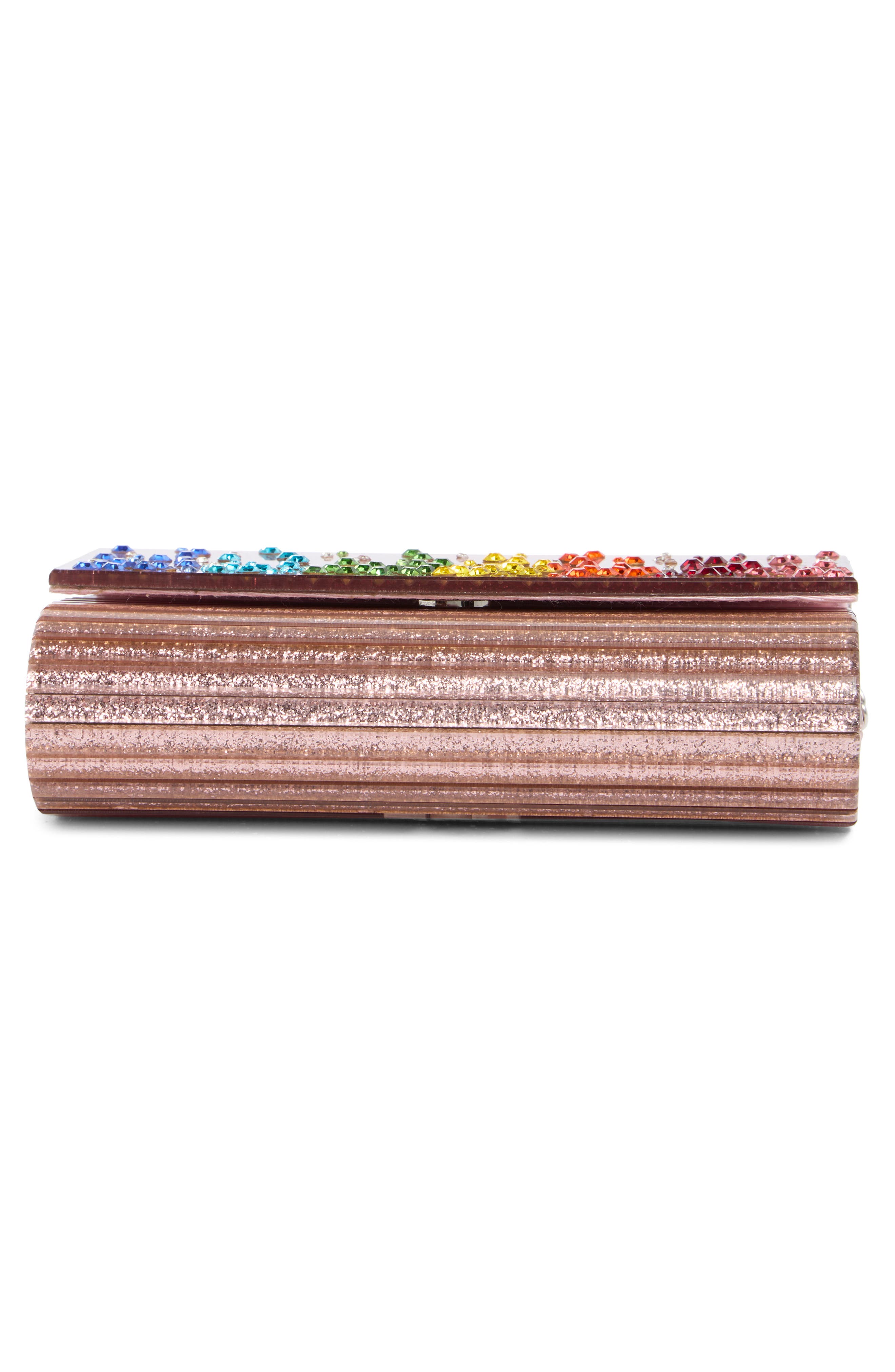 Kurt Geiger London Party Glitter Envelope Clutch, Alternate, color, 