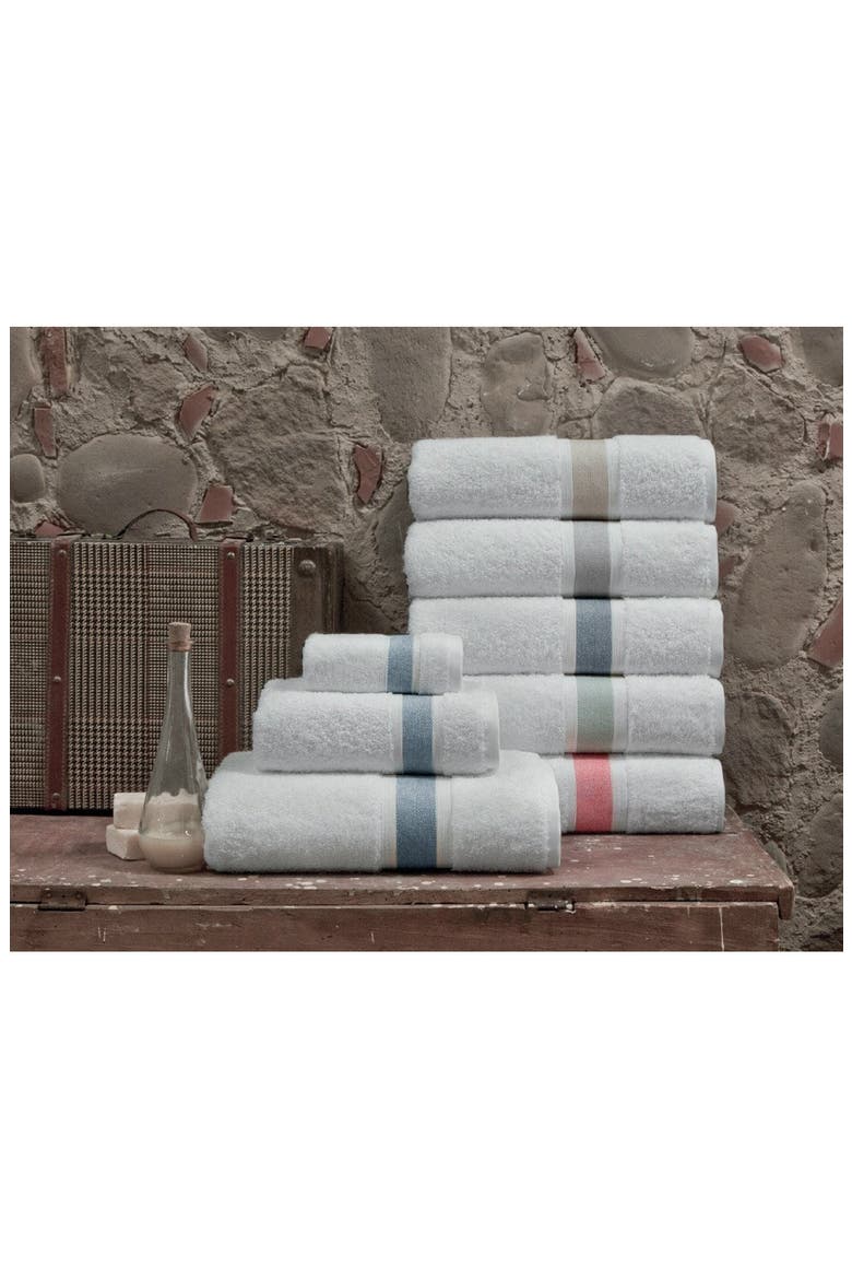ENCHANTE HOME Unique Turkish Cotton Beige Bath Towel - Set of 4, Main, color, BEIGE