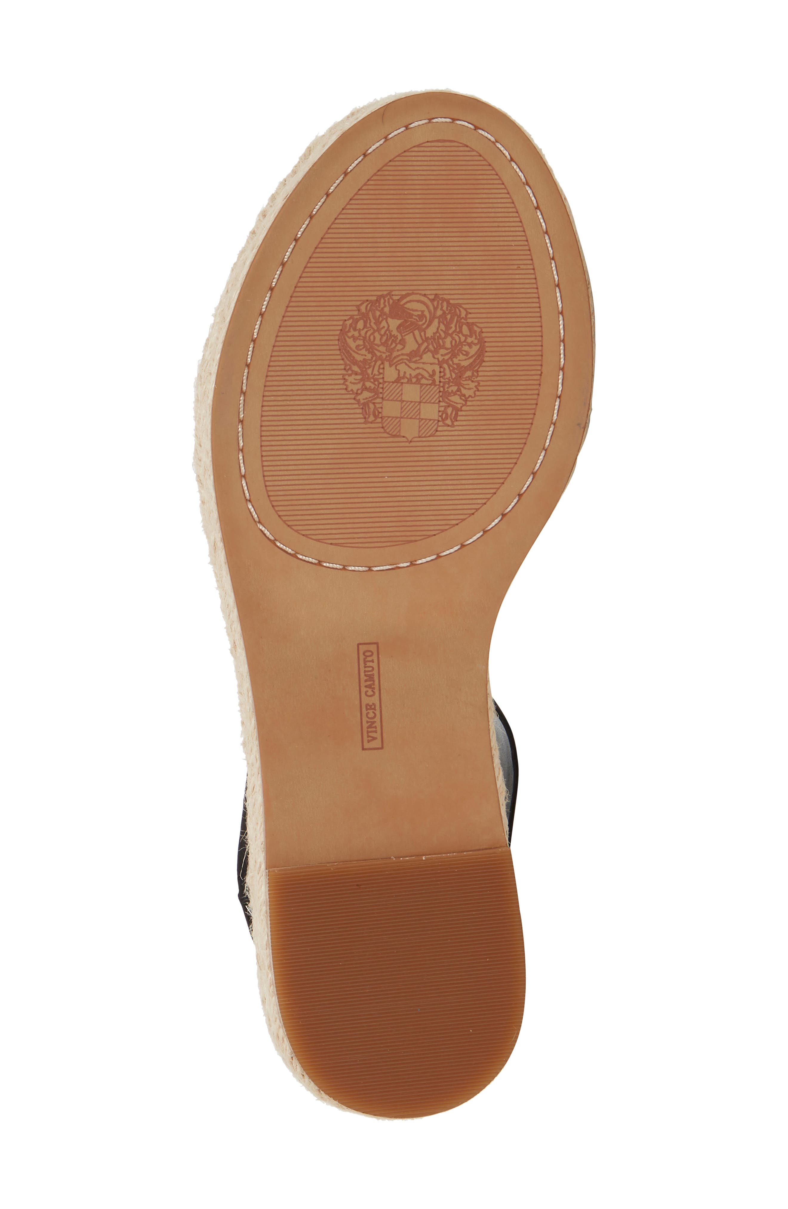 Kamperla Ankle Strap Espadrille Sandal, Alternate, color, BLACK SUEDE