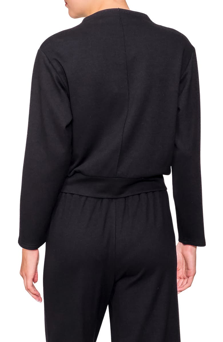 MELLODAY Funnel Neck Pullover, Alternate, color, Black