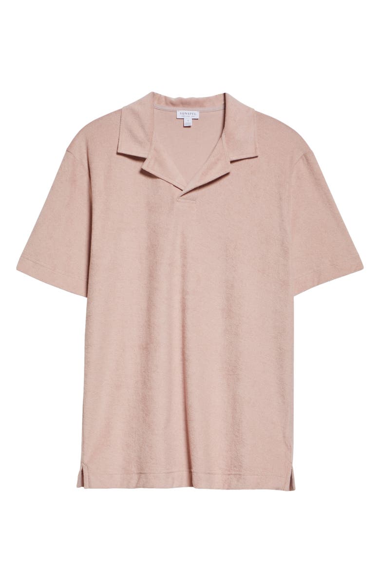 Sunspel Cotton Terry Cloth Polo, Alternate, color,