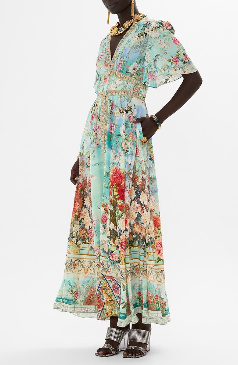Camilla The Jewellery Museum Silk Maxi Dress, Alternate, color, 