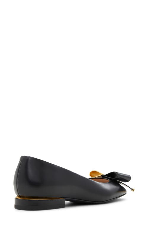 Ted Baker London Daria Bow Flat In Black
