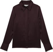 Reiss Ameira Silk Button-Up Shirt