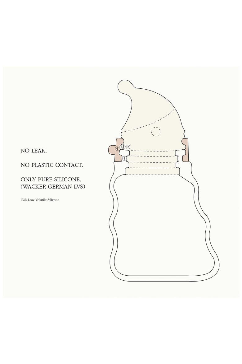 Prime 9-Ounce Baby Bottle with Newborn Flow, Alternate, color, ALMOND