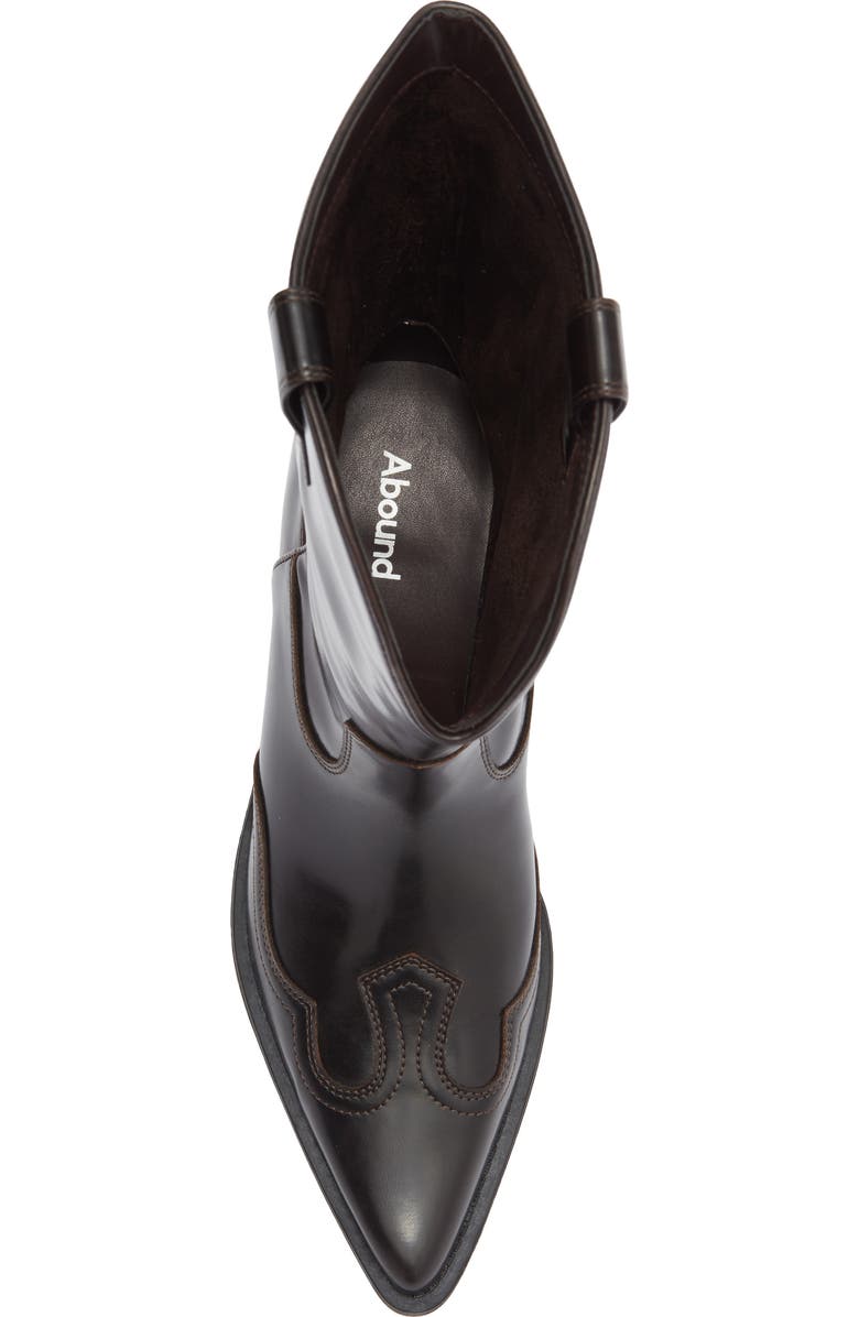 Abound Britta Western Boot, Alternate, color, Brown Chocolate