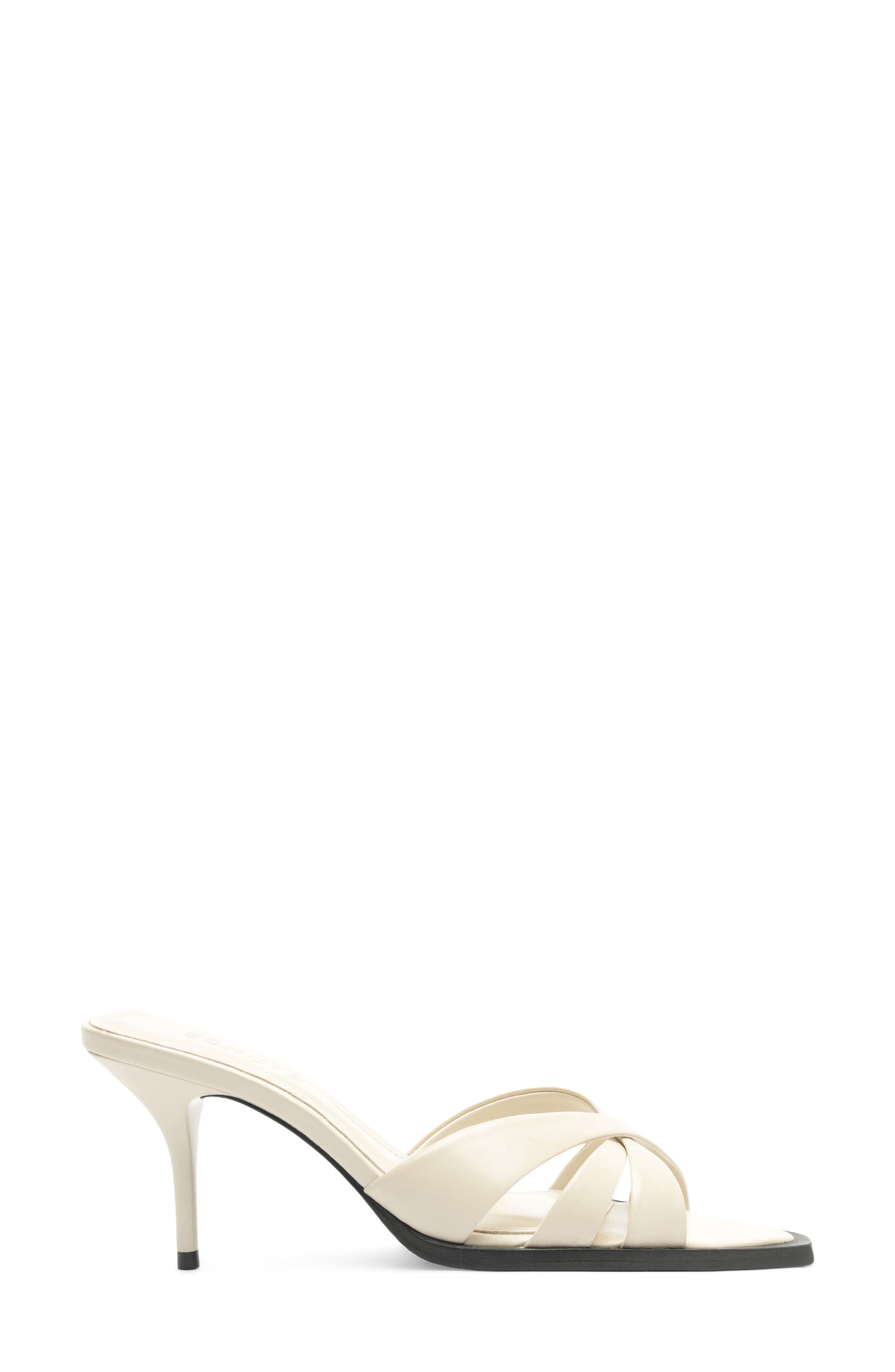 Keefa Leaf Mule, Alternate, color, SUGAR WHITE