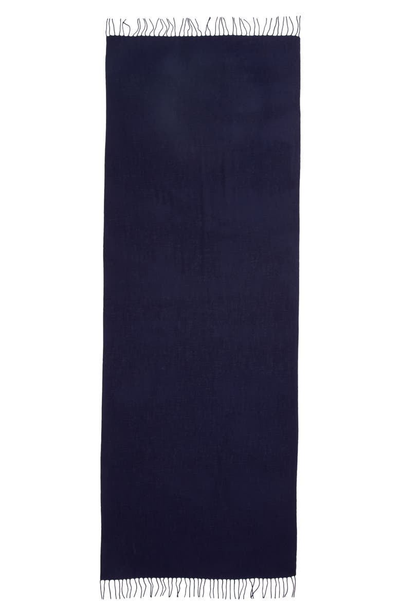 Nordstrom Tissue Weight Wool & Cashmere Scarf, Alternate, color, Navy Evening