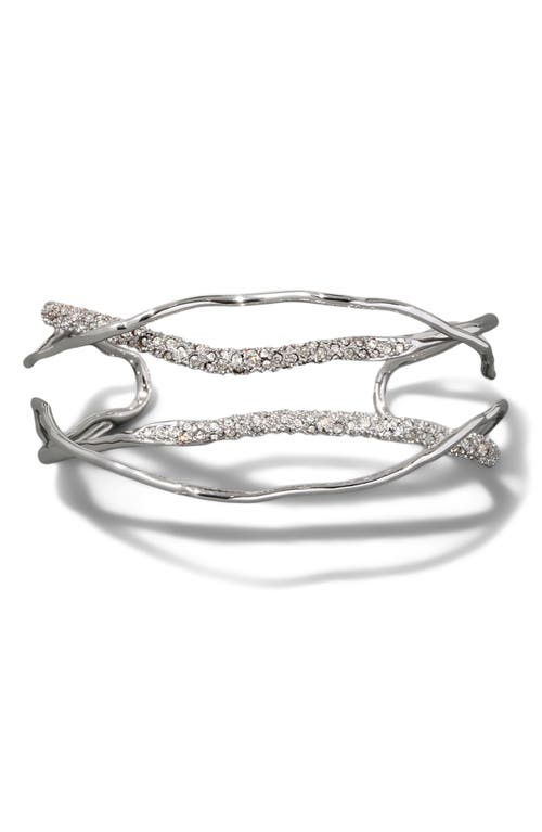 Alexis Bittar Solanales Crystal Cuff Bracelet In Gray