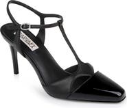 Badgley Mischka Collection Aurelia Ankle Strap Cap Toe Pump