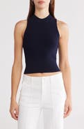 Simkhai Tatyana Mock Neck Sleeveless Knit Top