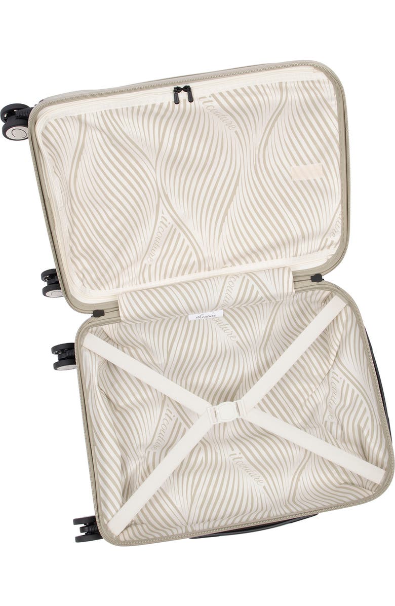 IT COUTURE Luminita 22-Inch Hardshell Spinner Suitcase, Alternate, color, White / Eucalyptus