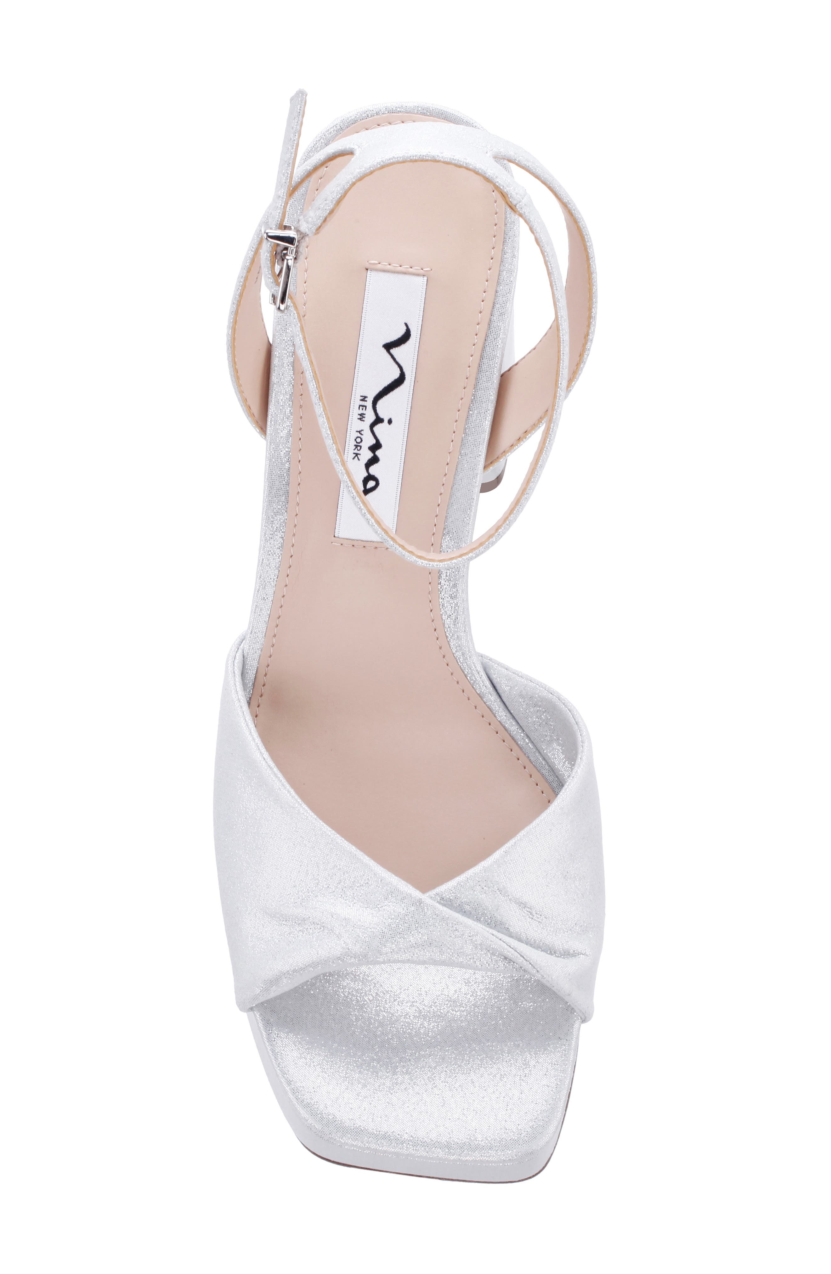 Nina Stacie Sandal, Alternate, color, True Silver