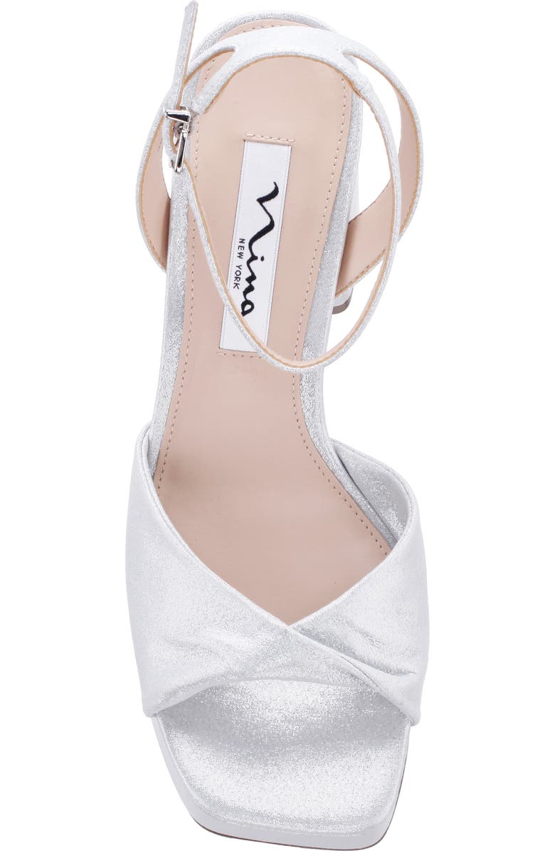 Nina Stacie Sandal, Alternate, color, True Silver