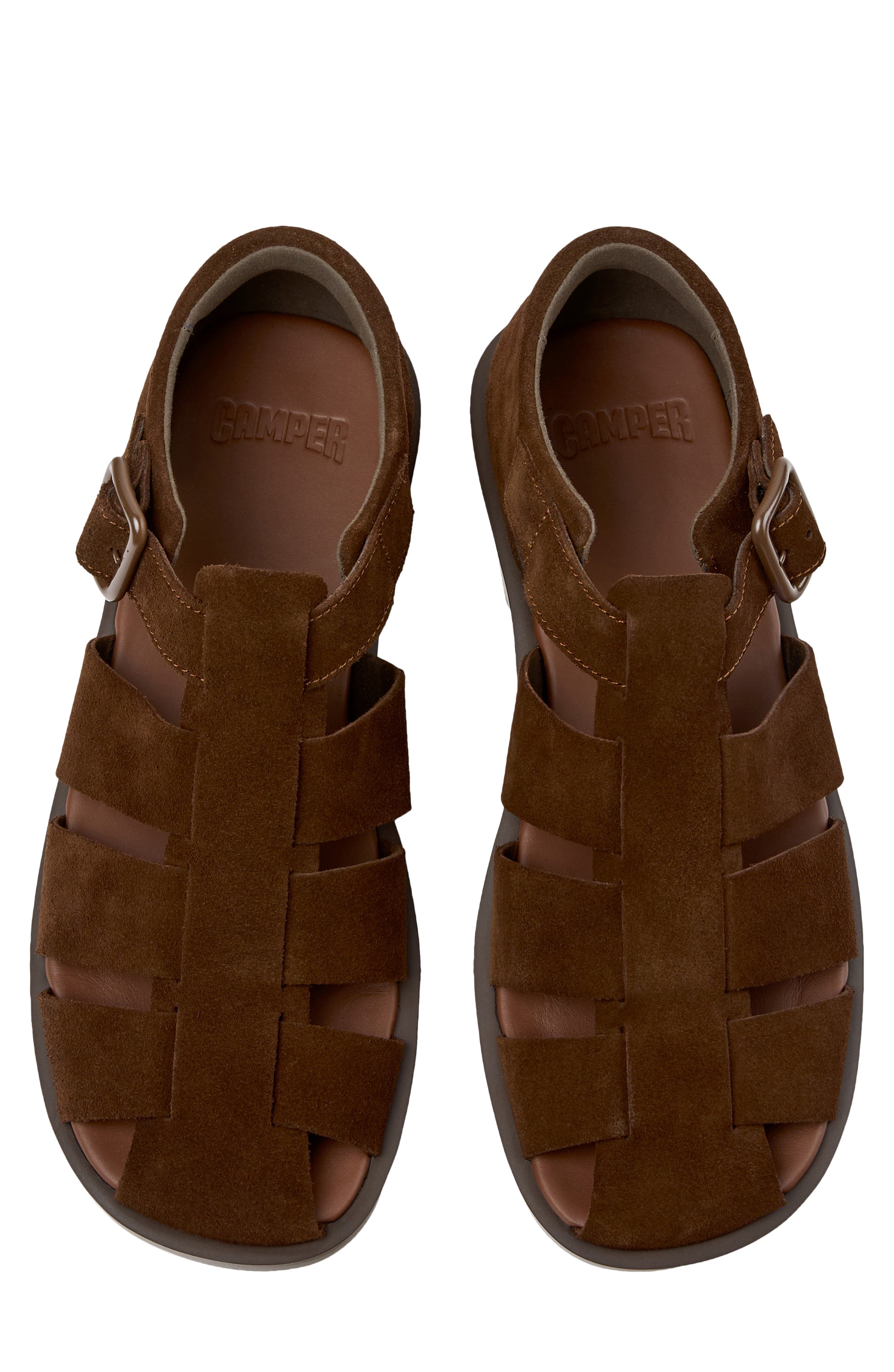 Don Fisherman Sandal, Alternate, color, BROWN