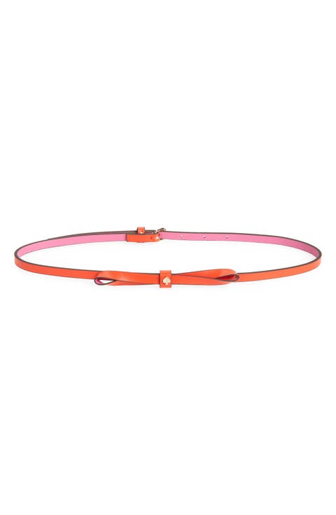 colorblock bow belt