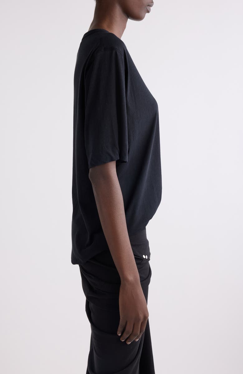 Dries Van Noten Hatro Oversize Cotton T-Shirt, Alternate, color, Black