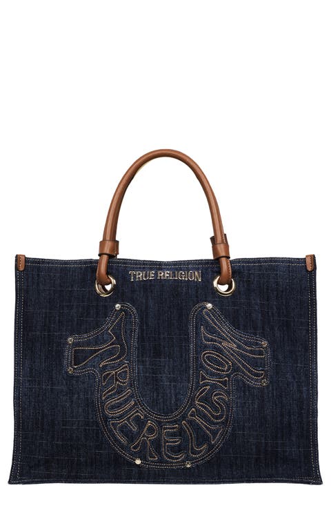 Andi Embroidered Horseshoe Tote