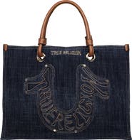 True Religion Andi Embroidered Horseshoe Tote