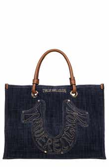 True Religion Andi Embroidered Horseshoe Tote
