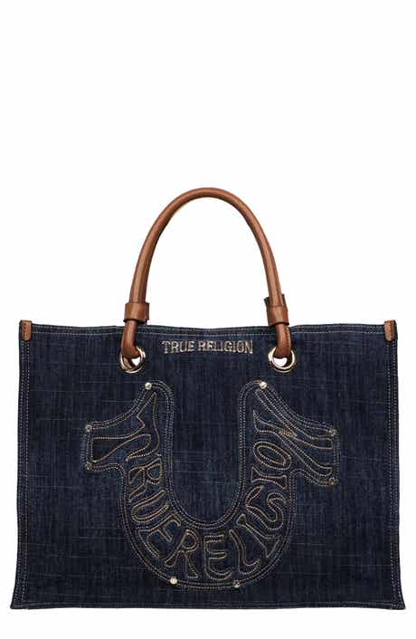 True Religion Andi Embroidered Horseshoe Tote