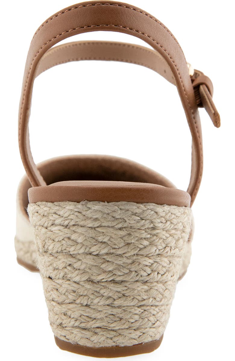 Aerosoles Real Wedge Sandal, Alternate, color, Natural Canvas