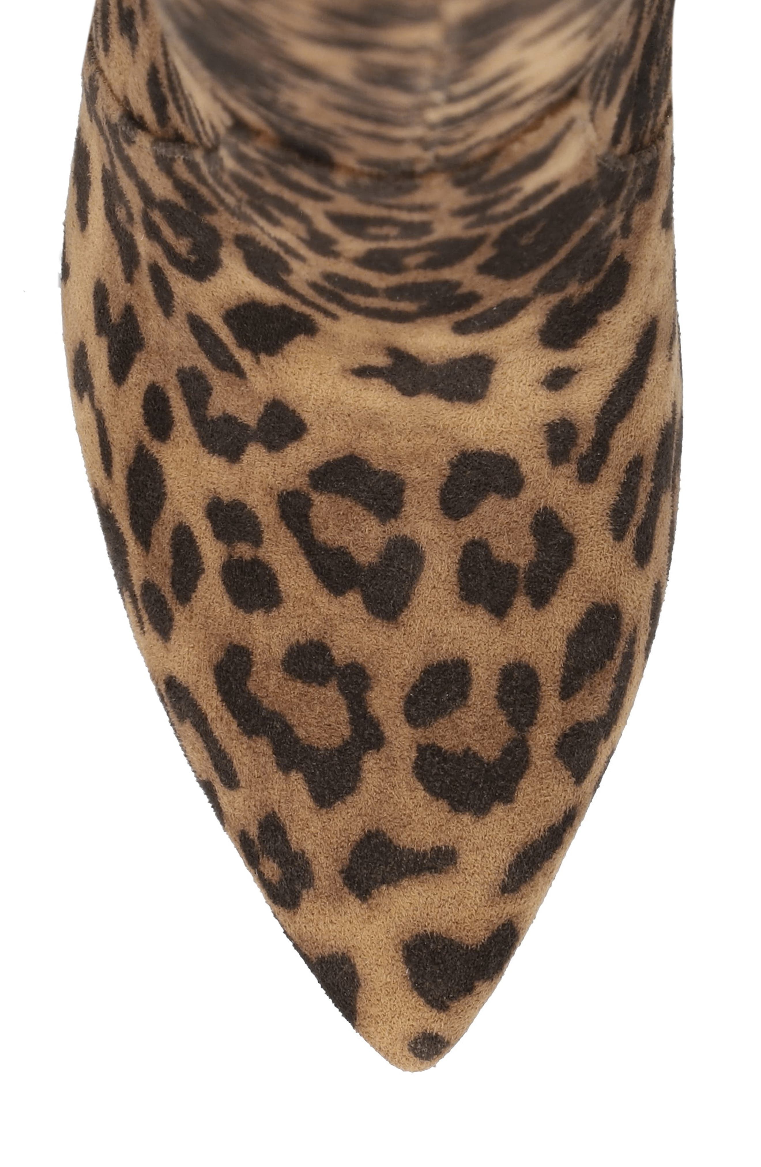 MIA Arisa Pointed Toe Knee High Stiletto Boot, Alternate, color, Leopard Print