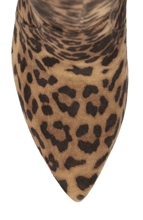 Mia Arisa Pointed Toe Knee High Stiletto Boot In Brown