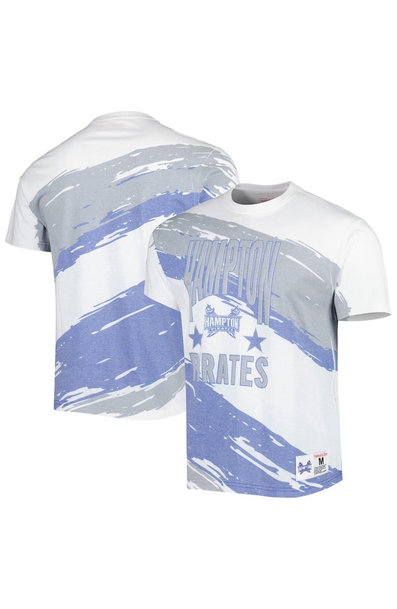 Mitchell & Ness Men's Mitchell & Ness White Hampton Pirates Paintbrush Sublimated T-Shirt, Main, color, White