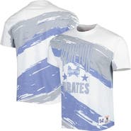 Mitchell & Ness Men's Mitchell & Ness White Hampton Pirates Paintbrush Sublimated T-Shirt