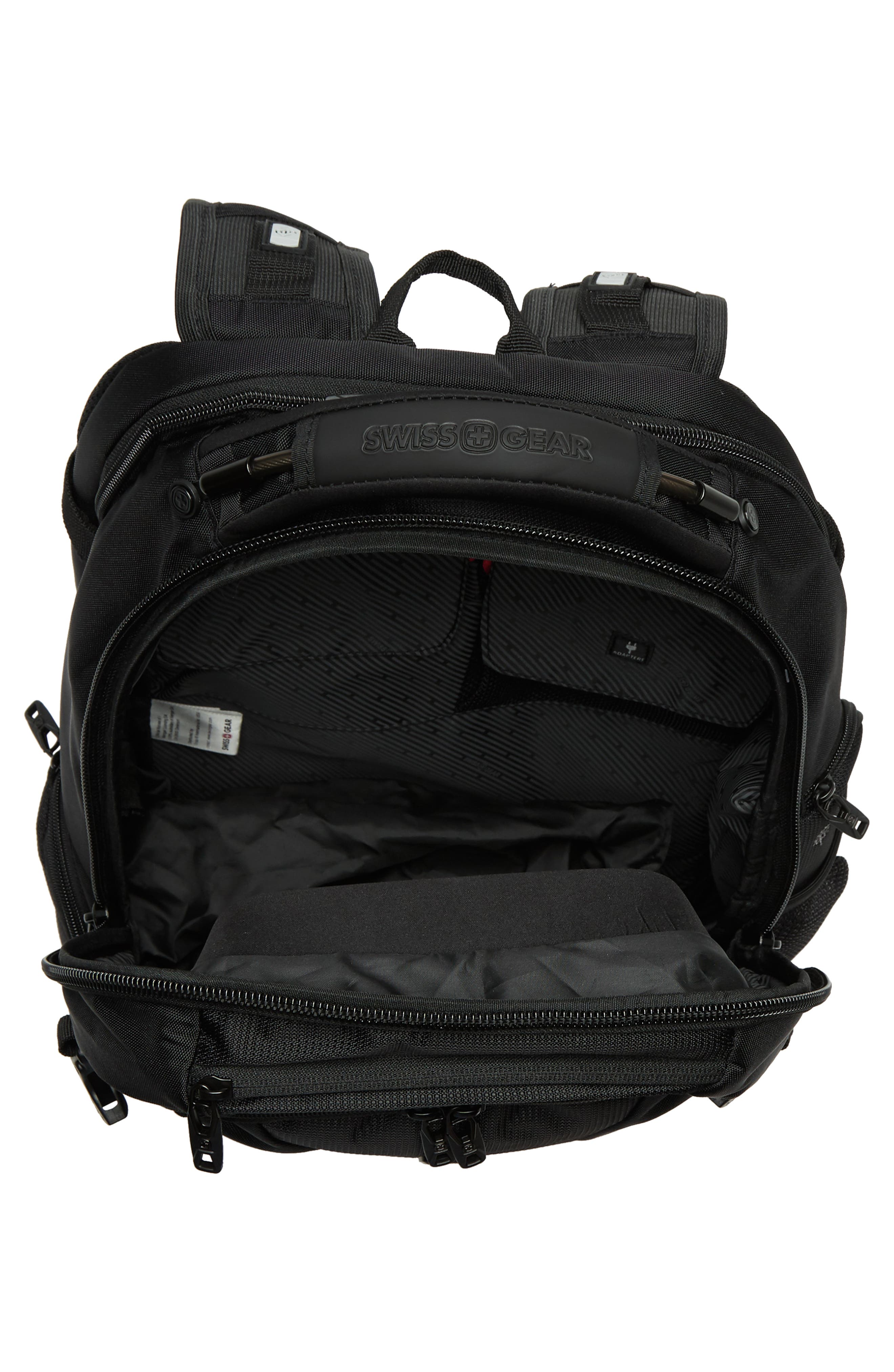 SWISSGEAR USB Scansmart Laptop Backpack, Alternate, color, Tonal Black