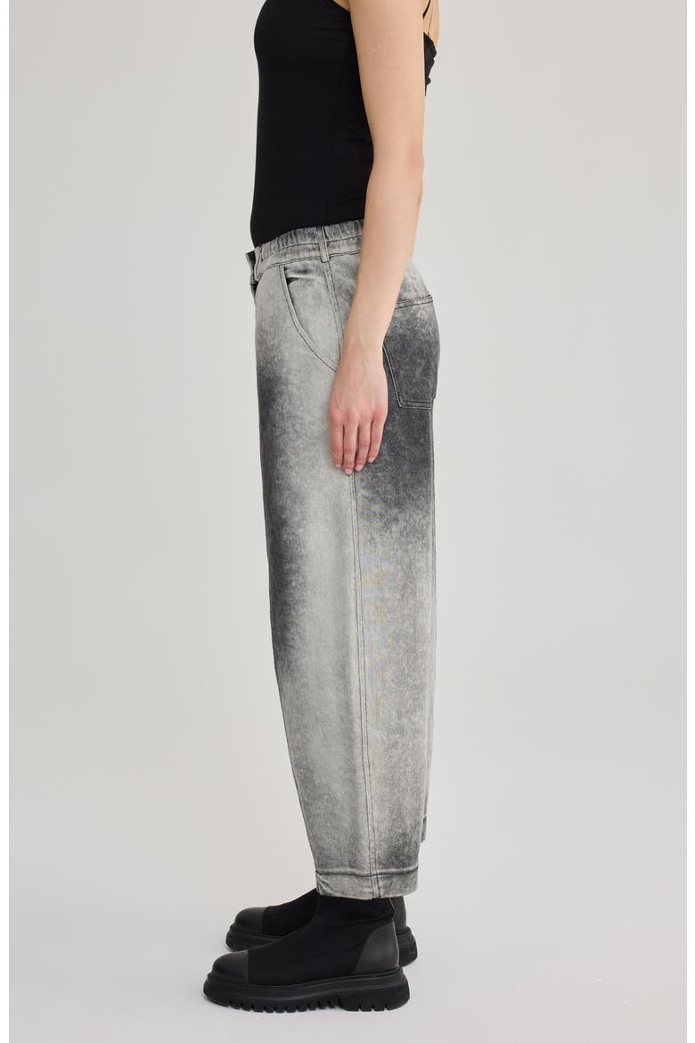 Livan Washed Cocoon Jeans, Alternate, color, Black Washed