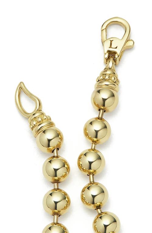 Lagos 18k Anthem 5mm Ball Chain Bracelet In Gold