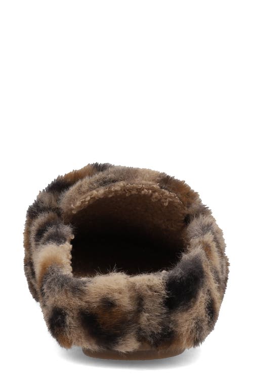 Mia Harmonie Faux Shearling Bit Slipper In Animal Print
