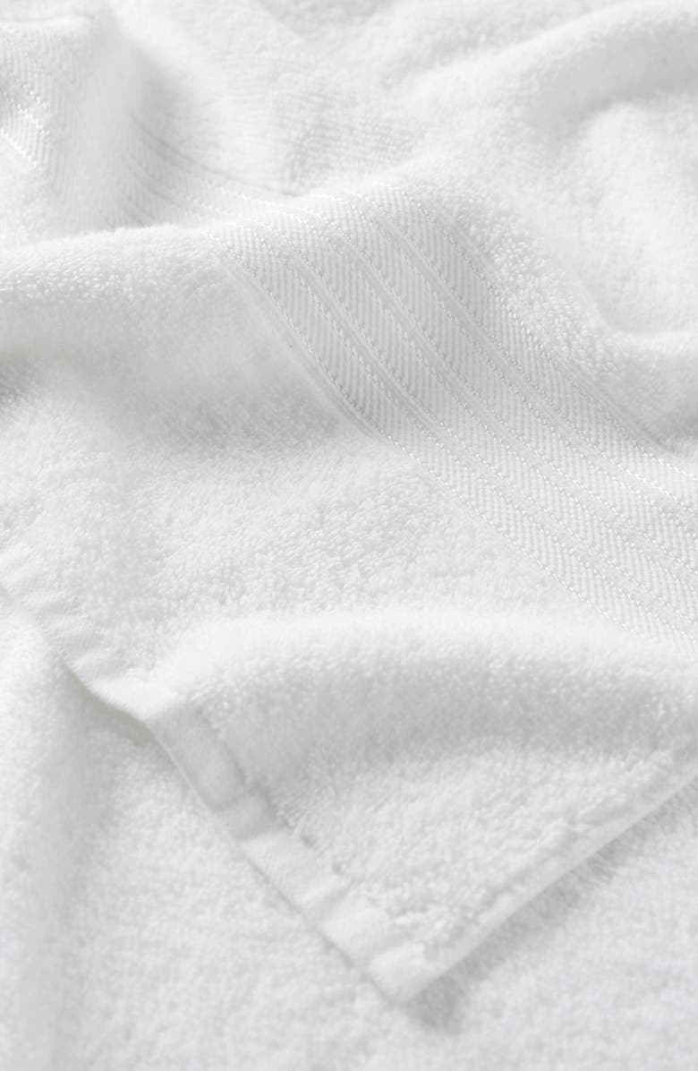Woven & Weft 6-Piece Cotton Bath Towels, Alternate, color, Solid - White