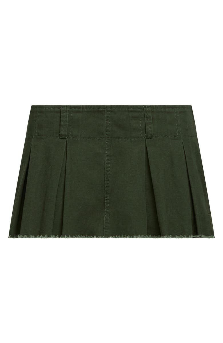 LIONESS Allure '90s Pleated Denim Miniskirt, Alternate, color, 