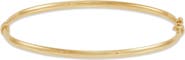 Frankie & Zoe 14K Yellow Gold Hollow Hinged Bangle Bracelet