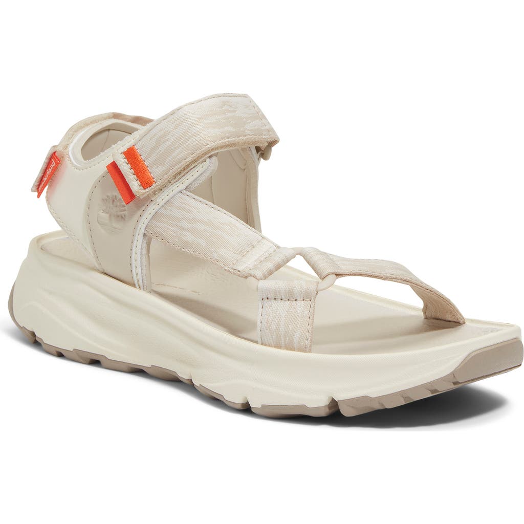 Timberland Motion Dune Sandal In White Webbing