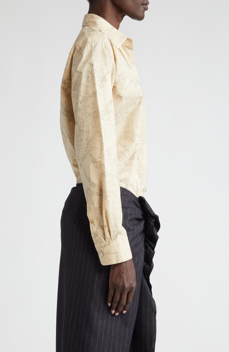 Dries Van Noten Women's Clavelly Floral Button-Up Shirt, Alternate, color, 