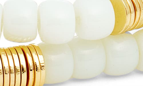 NORDSTROM NORDSTROM SET OF TWO BEADED STRETCH BRACELETS