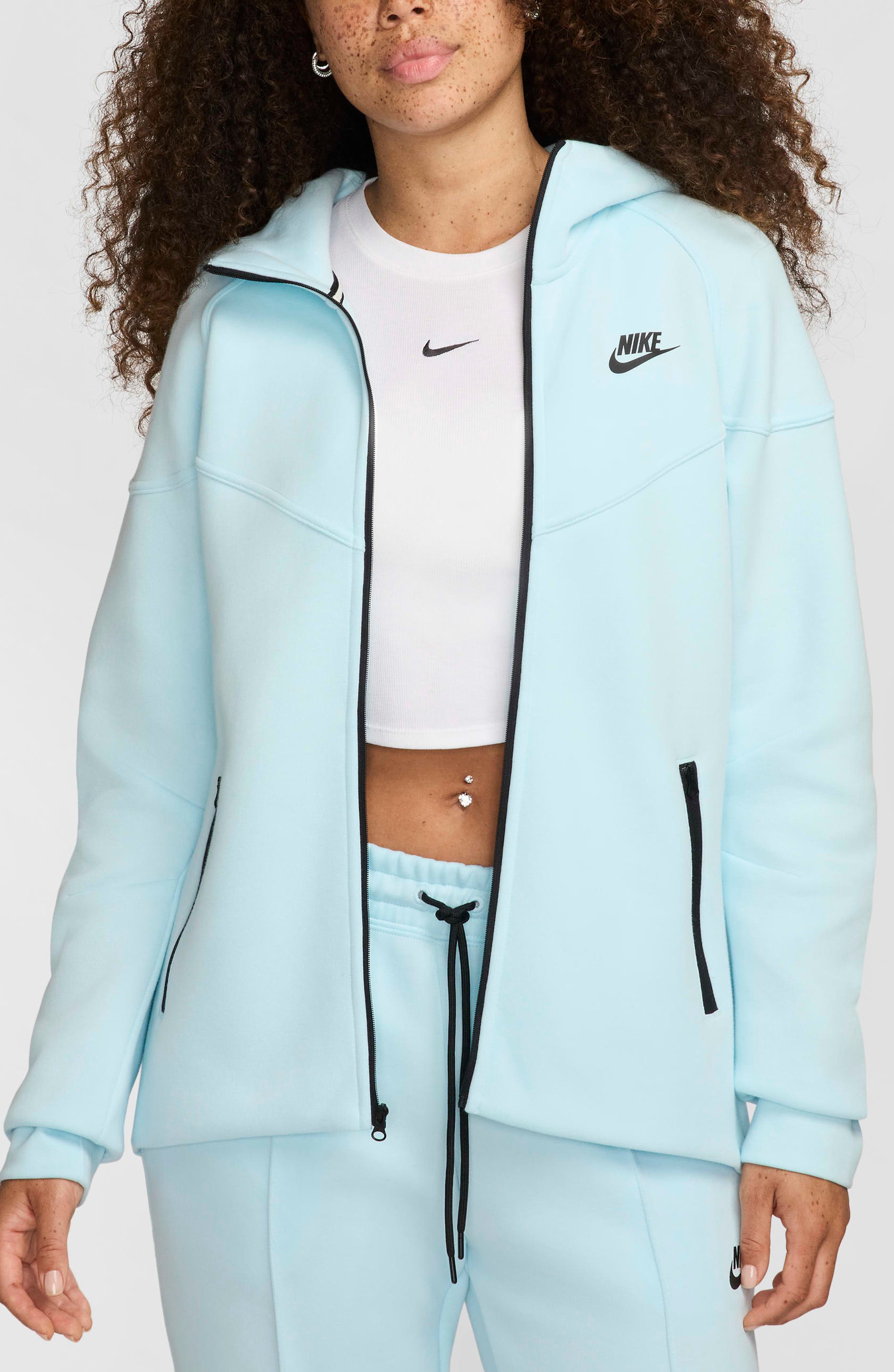 Nike Sportswear Tech Fleece Windrunner Zip Hoodie (Women) | Nordstrom