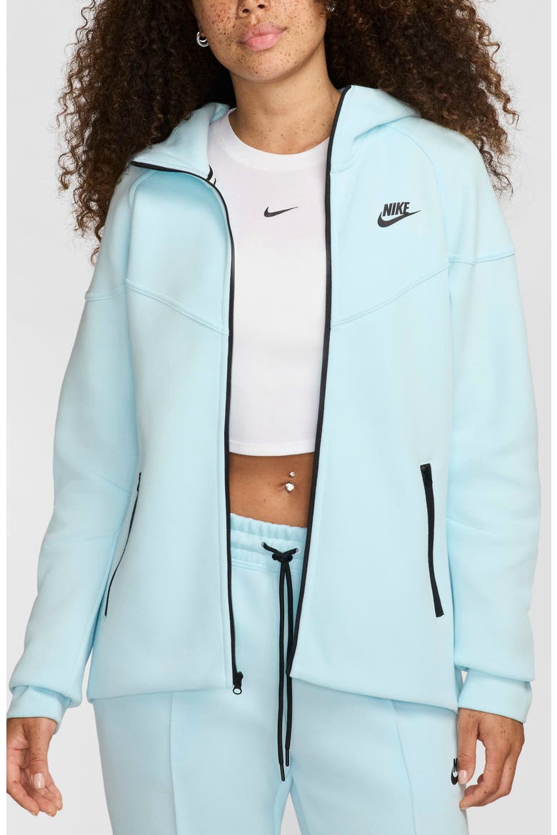 Sportswear Tech Fleece Windrunner Zip Hoodie, Main, color, GLACIER BLUE/ BLACK