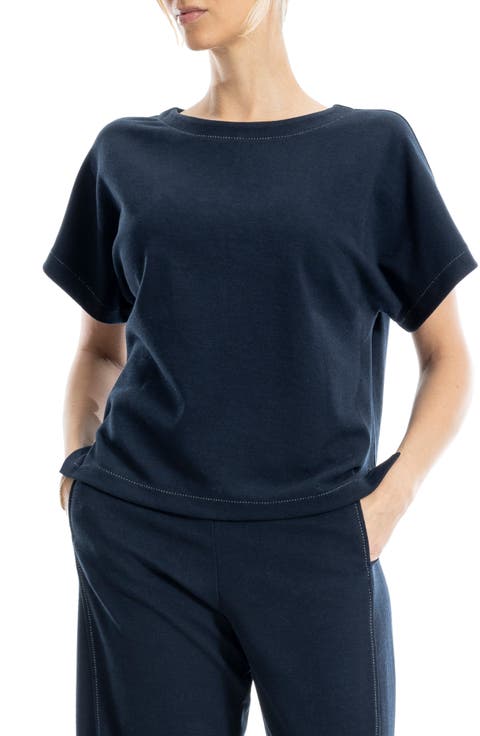 Back Stitch Knit T-Shirt