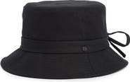Vince Adjustable Tie Cotton Canvas Bucket Hat