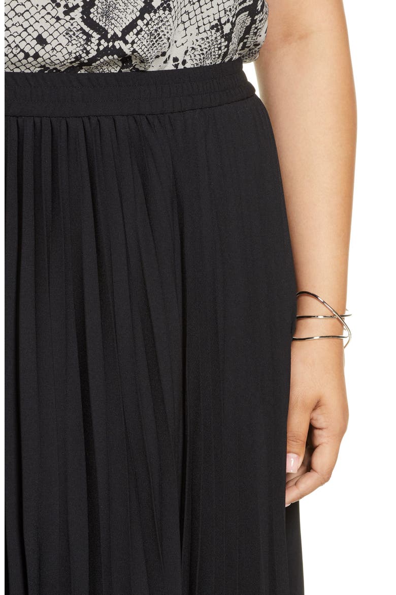 Pleated Skirt, Alternate, color, BLACK