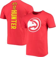 FANATICS Men's Fanatics Branded De'Andre Hunter Red Atlanta Hawks Playmaker Name & Number Logo T-Shirt