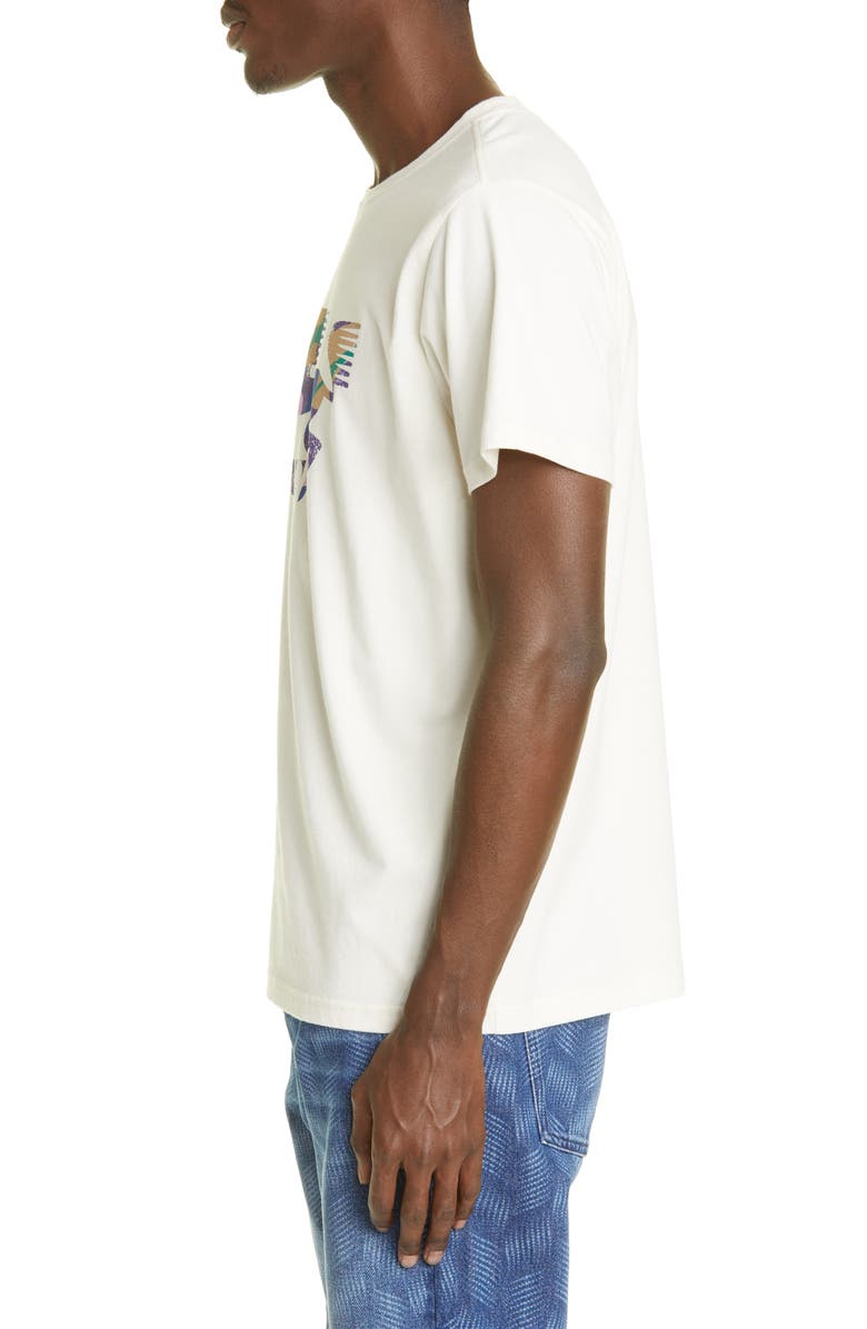 Isabel Marant Zafferh Cotton Graphic T-Shirt, Alternate, color,