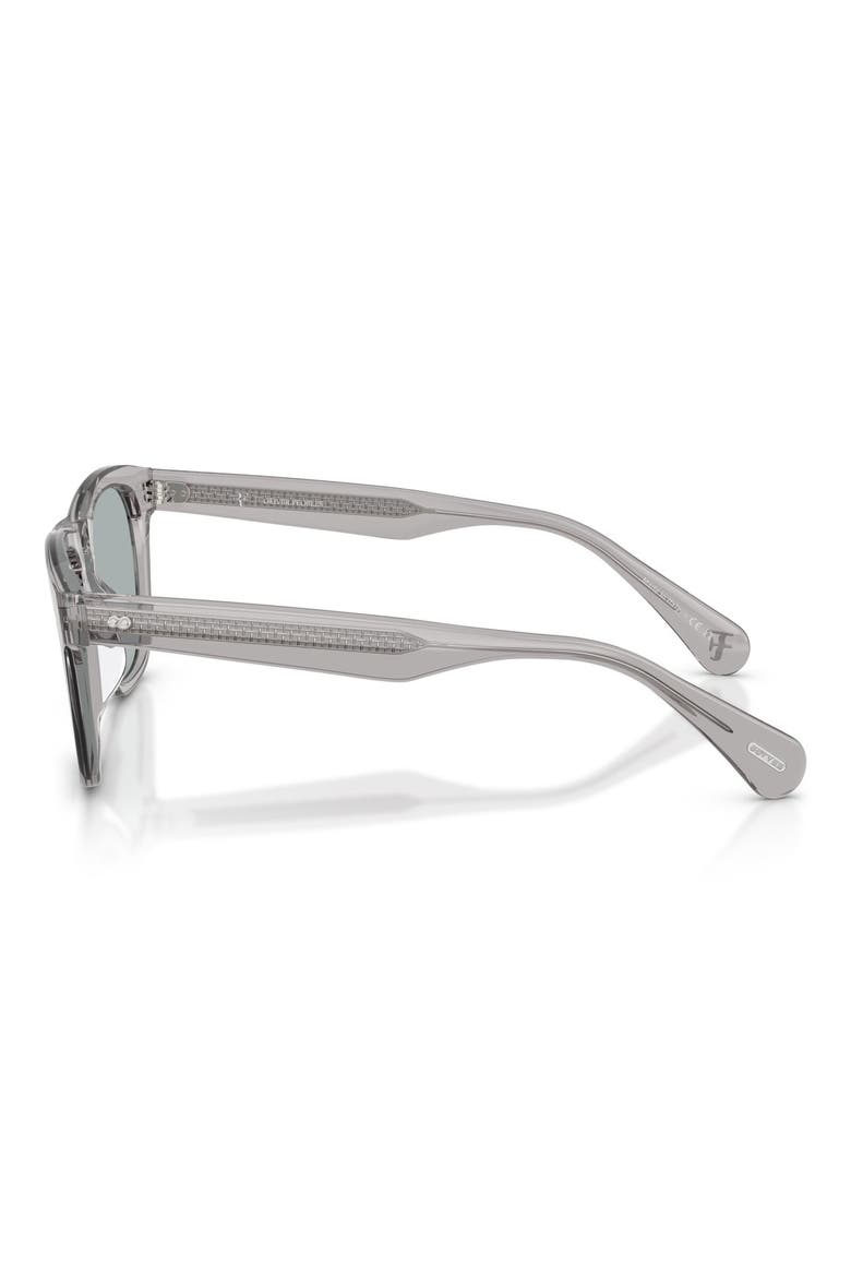 R-3 54mm Polarized Round Sunglasses, Alternate, color, GREY / POLAR FLASH MIRROR