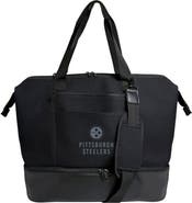 LOGO BRANDS Women's Black Pittsburgh Steelers Weekender Tote